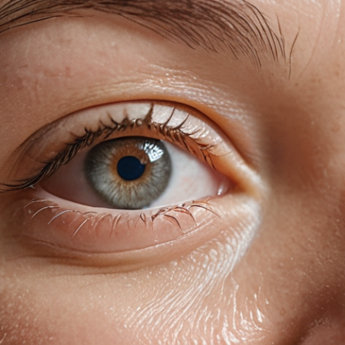 **

Close-up of a woman's face, focusing on the eye area. Her skin is smooth and hydrated. She's smiling slightly, revealing minimal fine lines around her eyes. Soft, diffused lighting. Focus on the concept of hydration and reduced wrinkles. Include the AHC Real Eye Cream For Face tube subtly in the background.

**